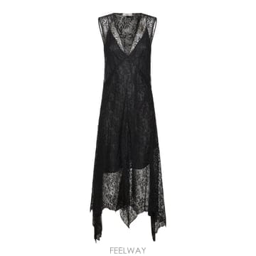 펜디 블랙 레이스 롱 드레스 FDD666B1UDF0QA1 B0482275012
