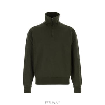 로로피아나 위트니 폴로 버튼리스 맨투맨 저지 럭셔리 F