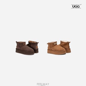 호주어그 오즈웨어 26FW 니트로고 울트라미니플랫폼 4cm 양털부츠 어그부츠 OB658PL