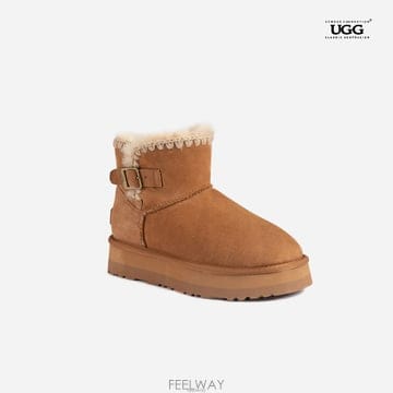 호주어그 오즈웨어 26FW 에스키모 버클 플랫폼 미니 양털부츠 어그부츠 OB818P
