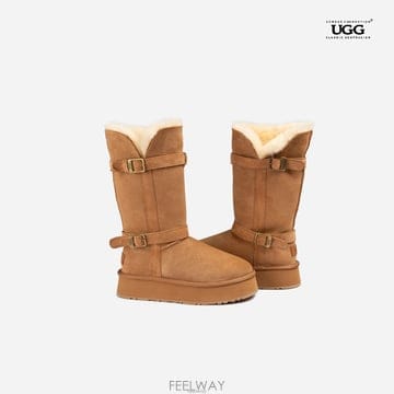 호주어그 오즈웨어 26FW 클래식 롱 버클 플랫폼 4.5cm 양털부츠 어그부츠 OB847