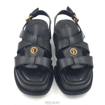 루이비통 마야 플랫폼 샌들