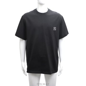 우영미 W211TS07708B 코튼 백로고 블랙 티셔츠kk64792881