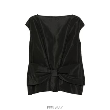 시몬 로샤 bow detail peplum top 12127980650760 TP724609787