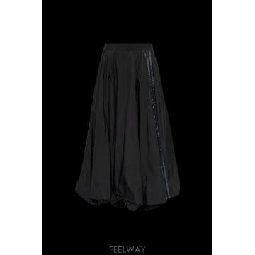 요지 야마모토 Y-3 스커트 로고 블랙