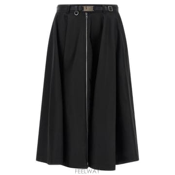 26FW 프라다 와이드 스커트 with zipper 21H057SOOO1WQ8F0002 TP579111682