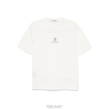 프리미아타 로고 반팔 티셔츠 화이트