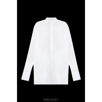 26SS Toteme 화이트 셔츠 with Stand 업 Collar in 코튼 for Women 252WR