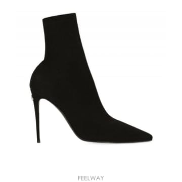 25FW 돌체앤가바나 블랙 fabric 앵클 부츠 CT0959AM23780999 TP578978318