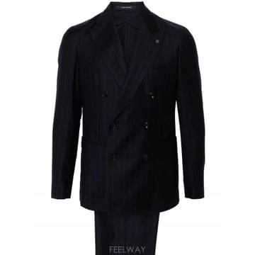 26FW Tagliatore Double Breasted Pinstriped 수트 2SMC20K0115012