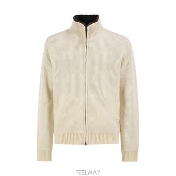 26FW 에르노 니트 fabric  집 closure  High collar lined with fur  M