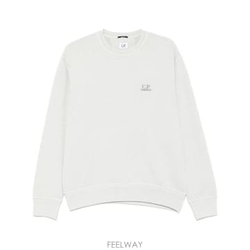 25SS C P  컴퍼니 C P  컴퍼니 Diagonal 플리스 블루 폭스 스웨트 셔츠 18CMSS098B1