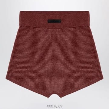 피어오브갓 허니콤 쇼츠 버건디