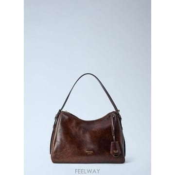 PRADA 26 FW ����� ���� Aimee Medium Leather Shoulder Bag pra0266004brn26 FW ����� ���� Aimee Medium Leather Shoulder Bag pr
