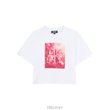 디케이엔와이 DKNY NY 티셔츠 화이트