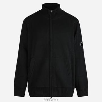 CP컴퍼니 울 니트 가디건 블랙