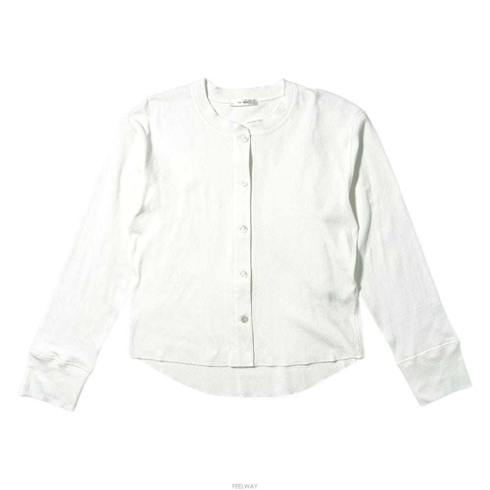 THE Row [����ũ�Ÿ] 26FW ���ο� ���� ���д��� ��ư ��� ���� GANO TOP 10894K732 WHT[����ũ�Ÿ] 26FW ���ο� ���� ���д��� ��ư ��� 