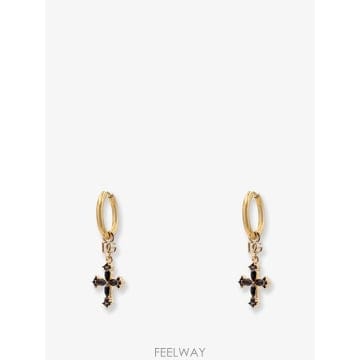 돌체 앤 가바나 브라스 귀걸이 WITH RHINESTONES WEQ B0652275796