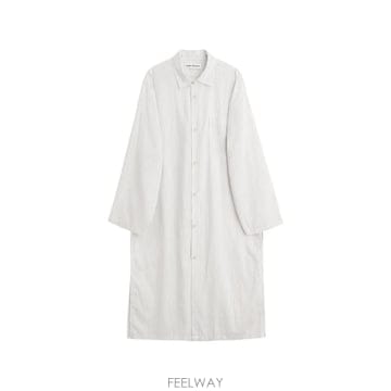 아워레가시 스트라이프 라이오쿨 포켓 셔츠 오프 화이트