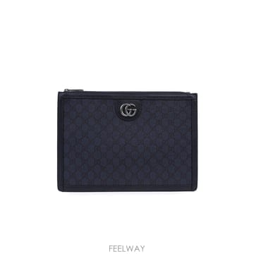 [중고명품] 구찌 GG수프림 오디피아 포트폴리오 케이스 674078