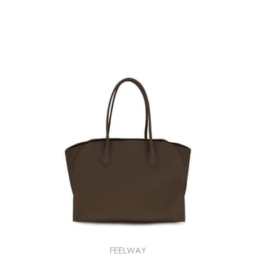 더 로우 마를로 레더 토트백 올리브