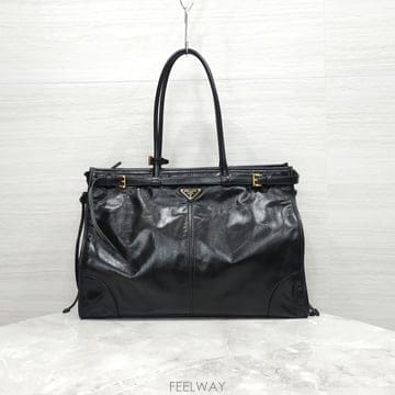 [럭스유] (새싱픔) 프라다 보니 엑스트라 라지 레더 숄더백 1BA439