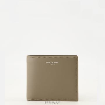 생로랑 로고 모티프 지갑