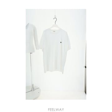 셀린느 트리오페 코튼 저지 루즈 티셔츠