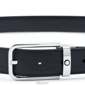 몽블랑 블랙 레더 벨트 223409BLACK B0482198572