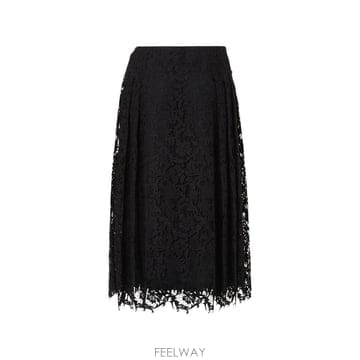 펜디 마크라메 레이스 미디 스커트 FQ7762B1U2F0QA1 B0712276224