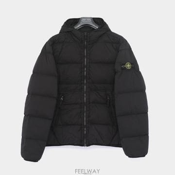 스톤 아일랜드 패딩 점퍼 블랙