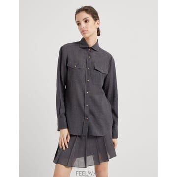 Brunello Cucinelli ���ڷ� ��ġ�ڸ� FW�÷��� ���� ���� �� ������ ���� ���� ��Ҹ� Ŀ���� ��ũ �׷����ڷ� ��ġ�ڸ� FW�÷��� ���� ���� �� ������ ���� ��