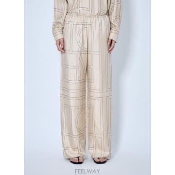 26 FW 토템 여성 모노그램 실크 잠옷 바지 263 WRB0494 FB0704 008 TP876278414