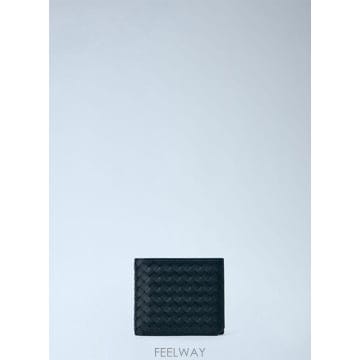 26 FW 보테가 베네타 남성 Intrecciato Leather Bi Fold Wallet 796966 V