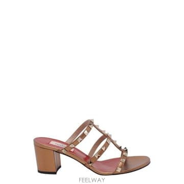 Valentino Garavani 락스터드 힐 슬라이드 샌들 S0C47QKH 3UM TP979694143