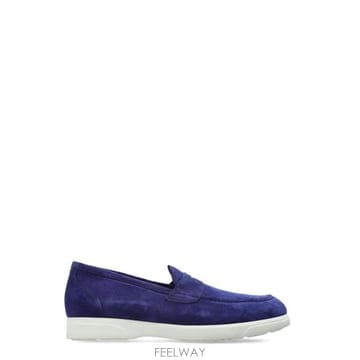키톤 스웨이드 페니 로퍼 CORNFLOWERBLUE
