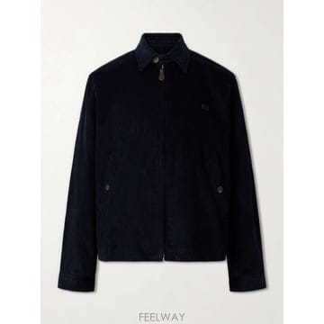 26 FW 웨일즈 보너 네이비 드류 코튼 코듀로이 블루종 자켓 TP580314165
