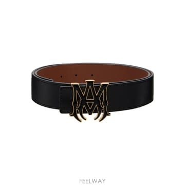 아미리 블랙 MA 에나멜 리버서블 벨트 4cm