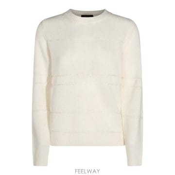 [B47]파비아나필리피 MAD226F438M47725 여성 니트 스웨터 가디건 IVORY WOOL KNITW