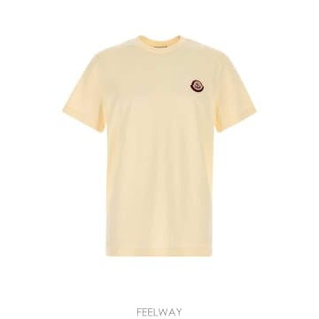 [X45]몽클레어 L20918C0004589B8Y 060 남성 티셔츠 민소매 탑 Cream cotton t 