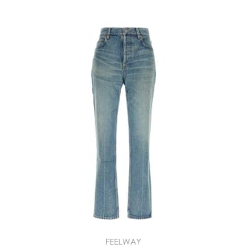 [X45]생로랑 873827Y863G 4293 여성 조거팬츠 트랙팬츠 와이드 면바지 팬츠 Denim jean