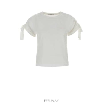 [X45]지방시 BW70G931D8 100 여성 티셔츠 민소매 탑 나시 White cotton t shirt