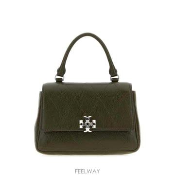 [X45]토리버치 186032 325 여성 토트백 쇼퍼백 탑핸들백 핸드백 Khaki leather mini 