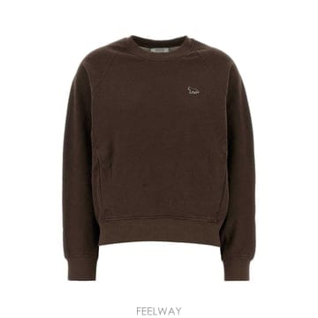 [X45]메종 키츠네 QW00303KM0342 0605 여성 스웨트셔츠 맨투맨 후드 스셔츠 Brown co