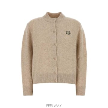 [X45]메종 키츠네 MRWKC01KT1006 0548 여성 스웨터 니트 가디건 Melange beige w