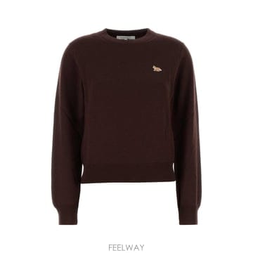 [X45]메종 키츠네 PW00801KT1181 0553 여성 스웨터 니트 가디건 Chocolate wool