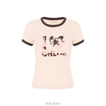 [W63]끌로에 CH26AJH26280 6D5 여성 티셔츠 상의 탑 T SHIRT