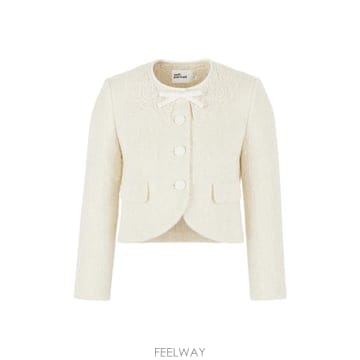 [W63]셀프포트레이트 PF26002JC CREAM 여성 블레이저 자켓 베스트 GIACCHE GILET