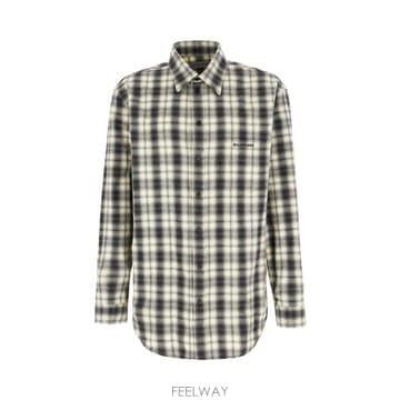 [W63]발렌시아가 A001ZSTUM33 9040 남성 셔츠 남방 Camicia in cotone con s