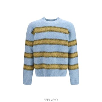 [K68]드리스반노튼 2620212364755 514 남성 니트 스웨터 가디건 Striped crewneck